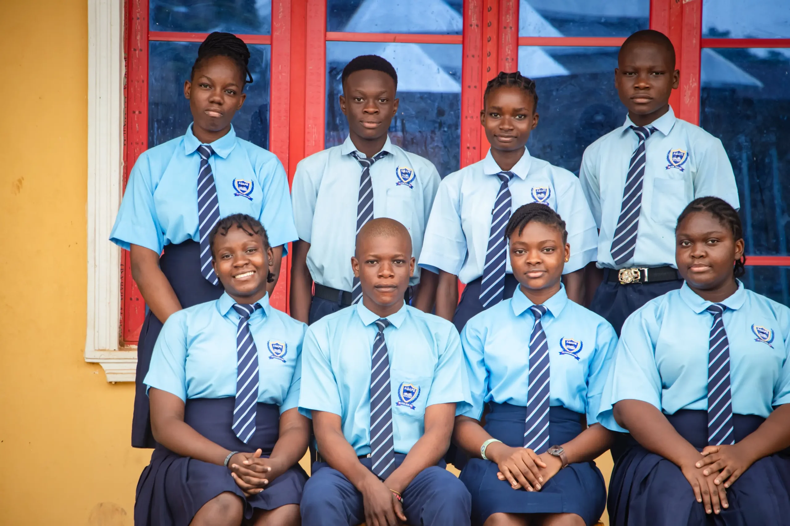 image of senior students sitting down